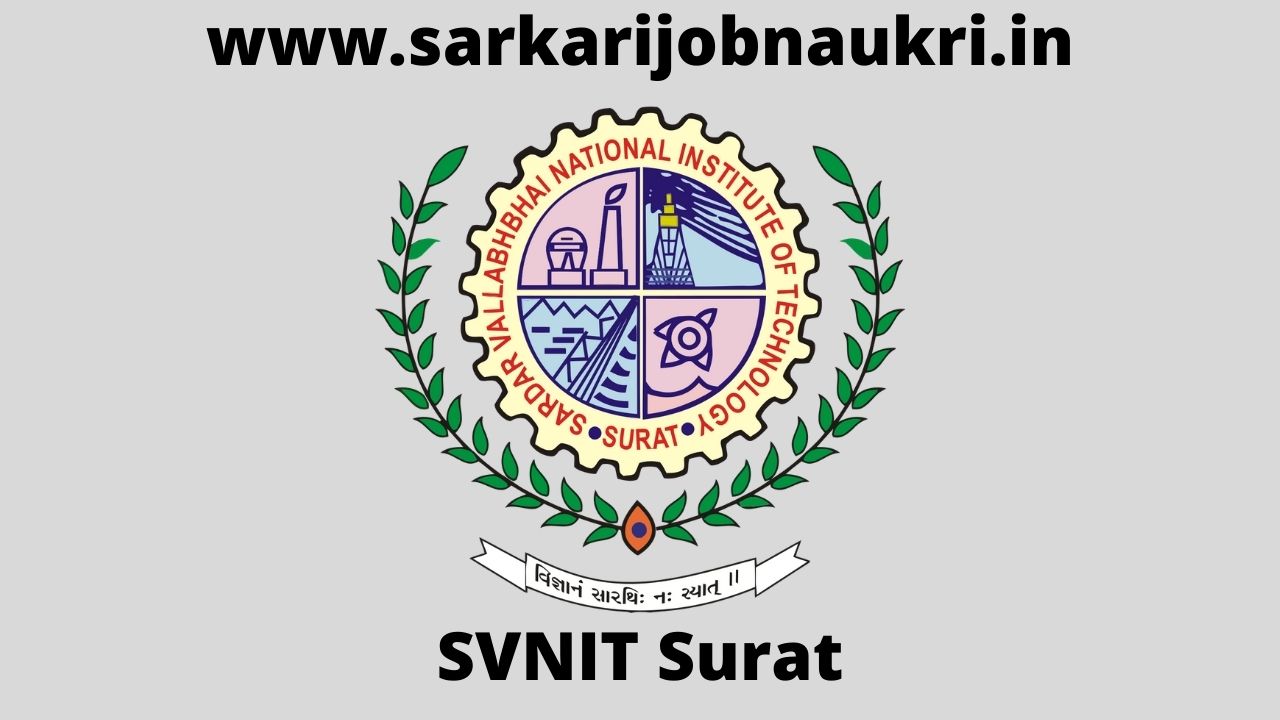 SVNIT Recruitment 2021 For 38 Technician Posts Apply Online